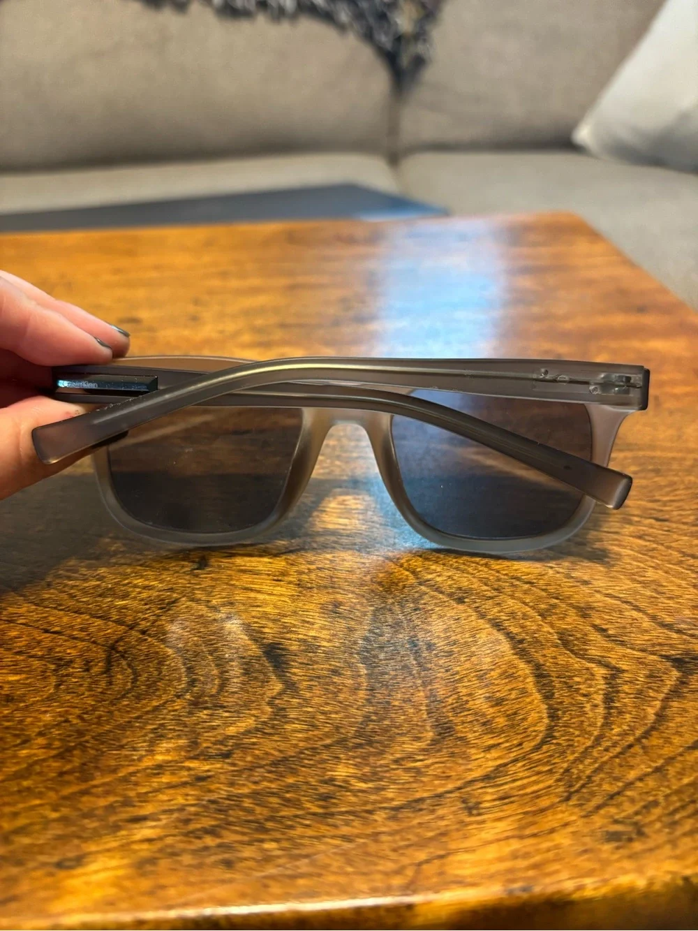 Calvin Klein Summer Men's Matte Brown Sunglasses Classic Polarized Shades
